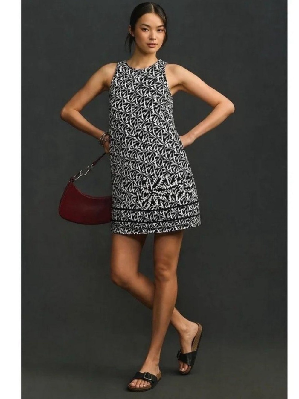Vineyard Vines Black and White Linen Dress